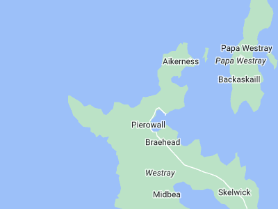 Westray, Cornwall map