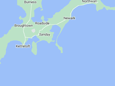 Sanday, Cornwall map