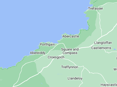 Trefin, Cornwall map