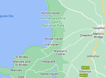 Broad Haven, Cornwall map