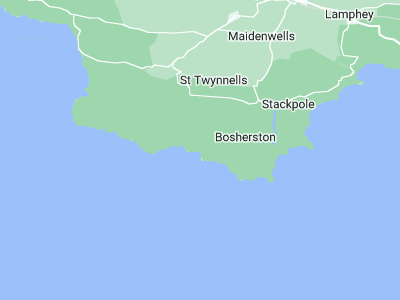 Castlemartin, Cornwall map