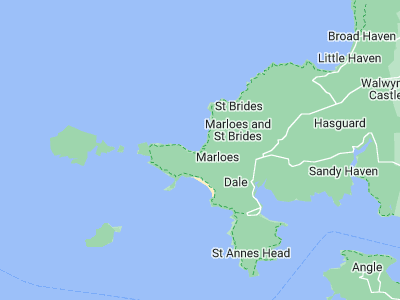 Marloes, Cornwall map