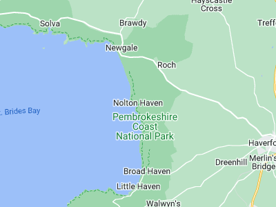Nolton Haven, Cornwall map