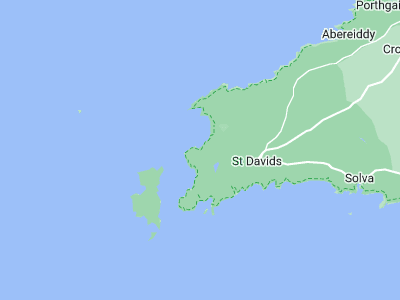 St Davids, Cornwall map