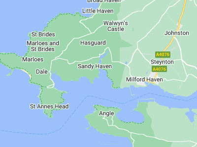 St Ishmael\'s, Cornwall map