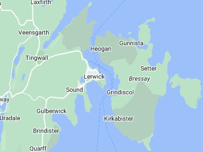 Lerwick, Cornwall map