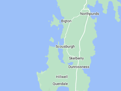 Scousburgh, Cornwall map