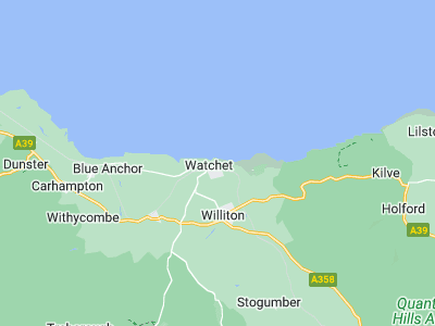 Watchet, Cornwall map
