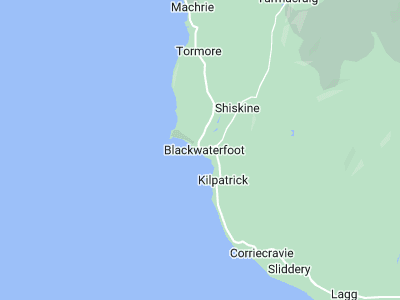 Brodick, Cornwall map