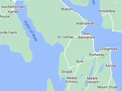 Rothesay, Cornwall map