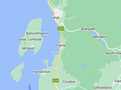 Largs, Cornwall map