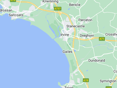 Irvine, Cornwall map