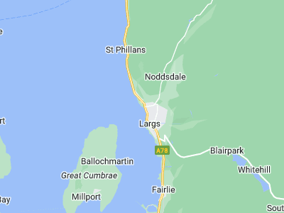 Largs, Cornwall map
