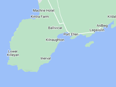 Port Ellen, Cornwall map