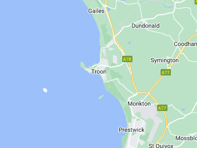 Troon, Cornwall map