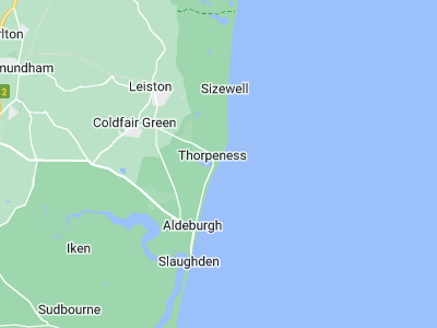 Aldeburgh, Cornwall map
