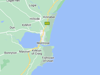 Montrose, Cornwall map