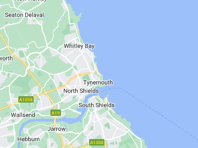 Tynemouth, Cornwall map