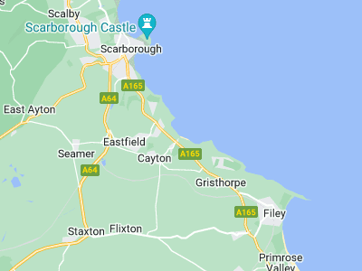 Scarborough, Cornwall map
