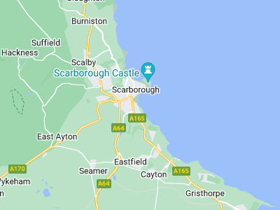 Scarborough, Cornwall map