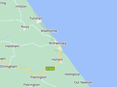 Withernsea, Cornwall map